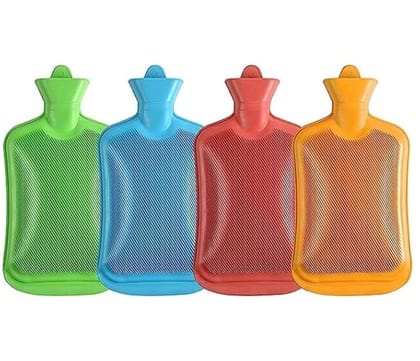 AABHA Hot Water Bag (2 litre) Non Electric Rubber Heating Bottle, Heat Pouch, Heat Bag for Body Pain relief, Cramps, Hot and Cold Therapies.