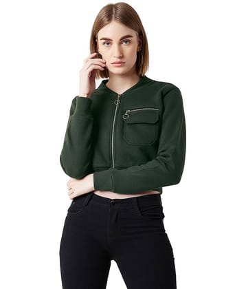 Miss Chase Cotton Green Bomber Jackets