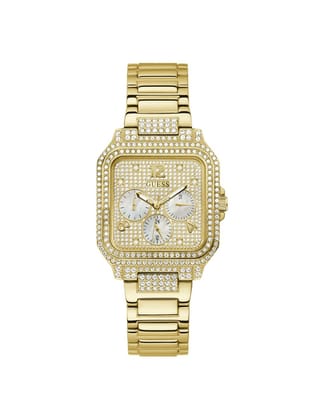 Guess Champagne Dial Women Analog Watch - GW0472L2-Gold