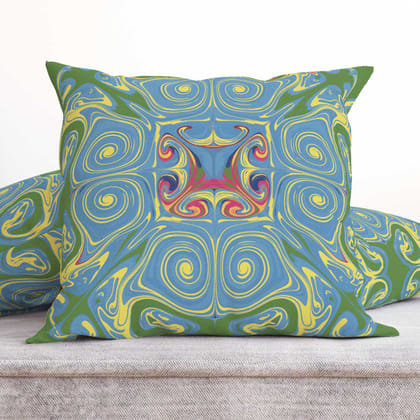 Psychadelic Designs 3 Cushion-Velvet Cushion / 16x16 / without