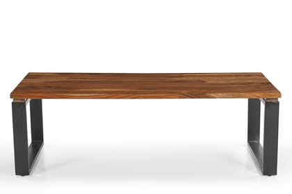 Wakeup India Sheesham Wood Coffee Table for Living Room | Tappler Solid Wood Coffee table( Light Honey Colour Finish, 1 Year Warranty, DIY- Assembly )