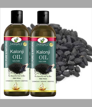 PURE JANGALI ORGANICS Cold Pressed Kalonji Oil - Black Seed Oil - For Hair 200ML