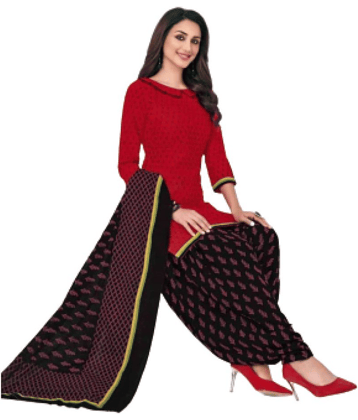 shree jeenmata collection Cotton Kurti With Patiala - Stitched Suit
