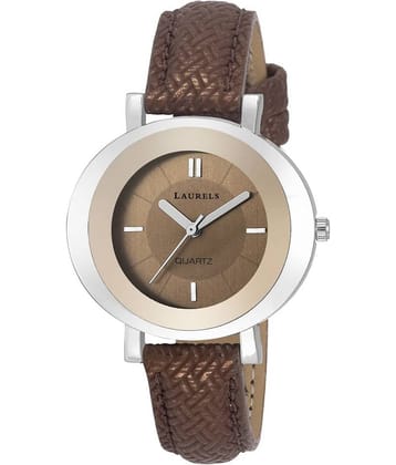 Laurels Brown Color Analog Women's Watch With Strap:  LWW-DV-VI-090907