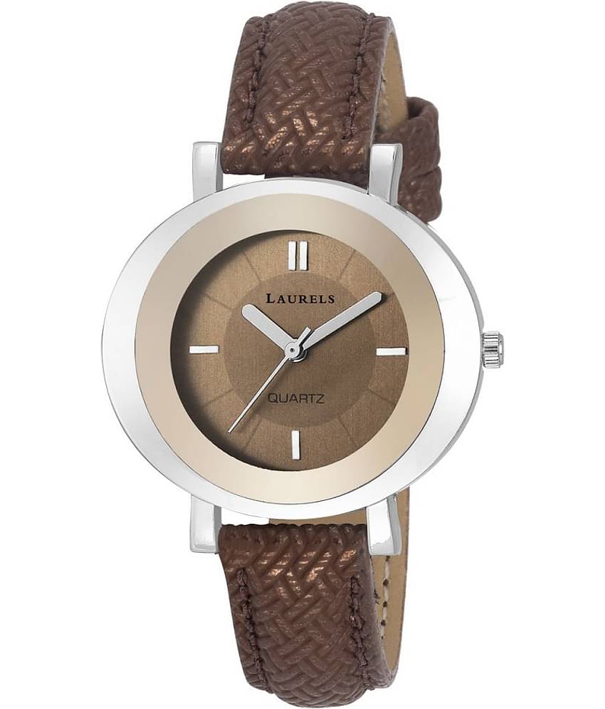 Laurels Brown Color Analog Women's Watch With Strap:  LWW-DV-VI-090907