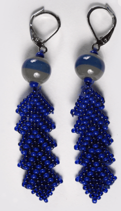 Sahaj Arrow Blue Earrings-LA-ER-AR-03