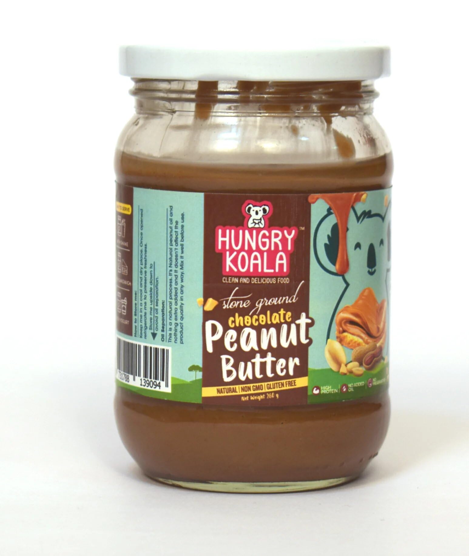 Hungry Koala Stone Ground Peanut Butter Sweetened With Jaggery Instant Healthy Food Made With Multigrain Millets