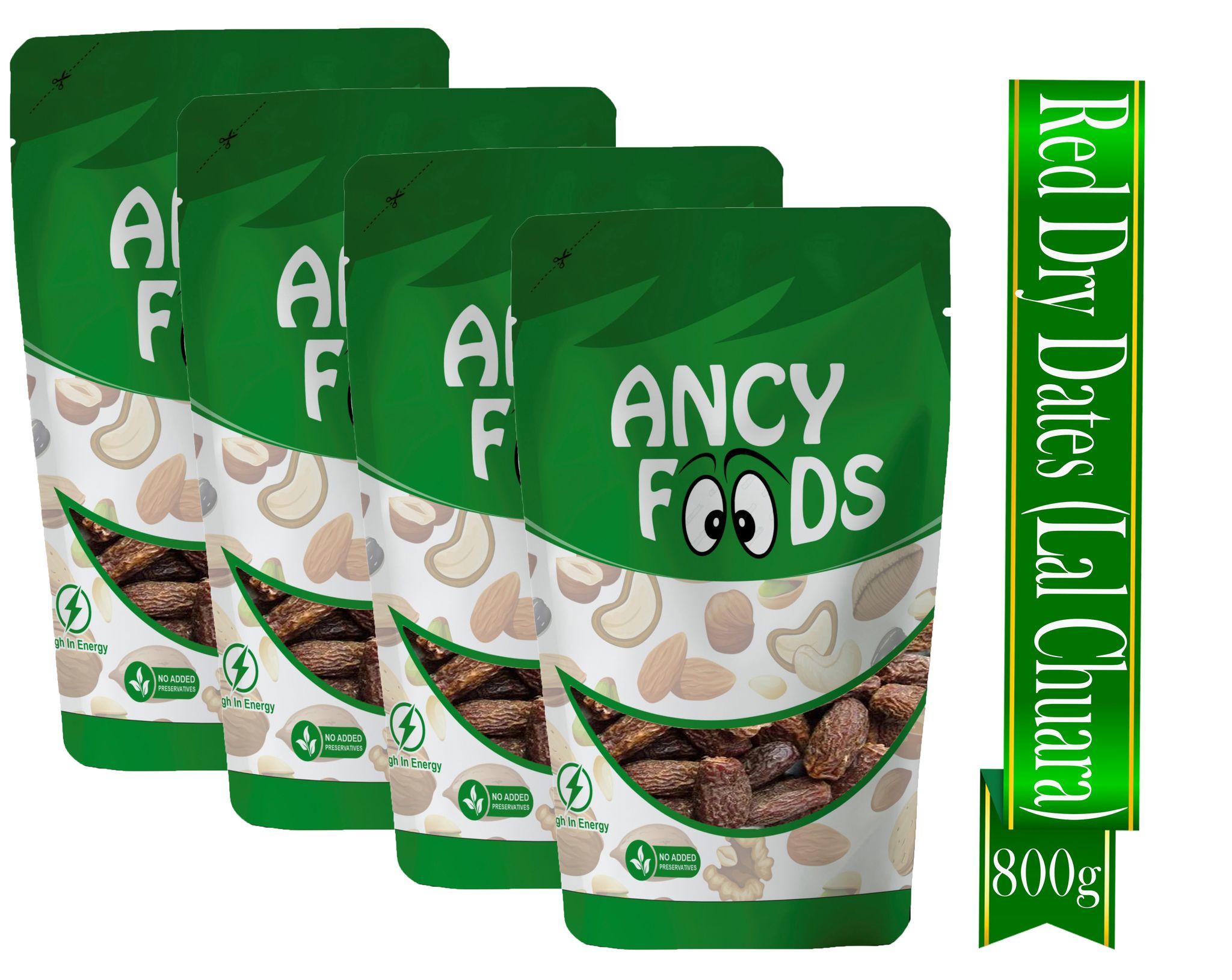 Ancy Lal Chuara 800 Grams (200 Grams X 4) - Traditional Red Dry Dates | Lal Sukha Khajoor Known For Their Natural Sweetness | Widely Used in Indian Kitchens for Sweets, Kheer, and Health Reci