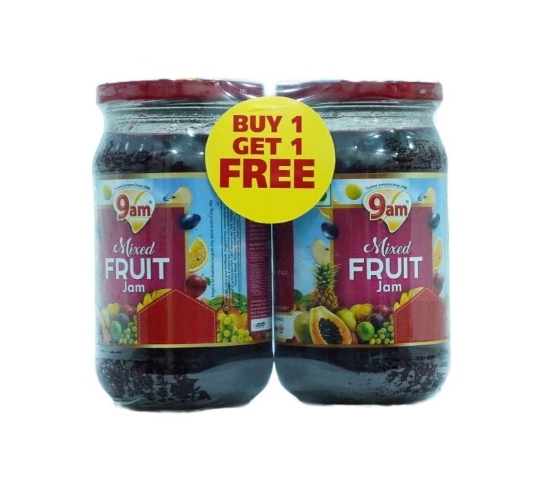 9am Mixed Fruit Jam, 200 gm - Buy 1 Get 1 Free