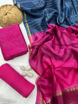 Chanderi Silk Suit Set