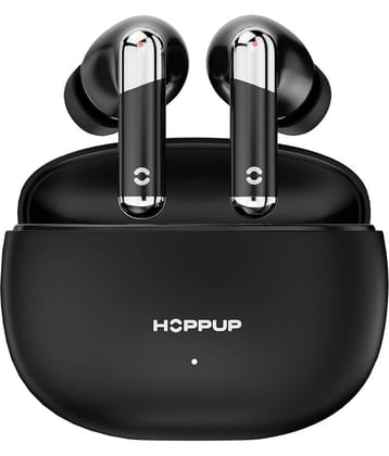 HOPPUP AirDoze E51 Earbuds with 50H PlayTime, 40MS Low Latency, AI ENC & 5.4v Bluetooth  (Black, True Wireless)