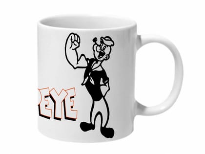 Multicolor Popeyes Biceps Ceramic Mug