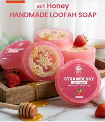 Loofah Soap with Fragrance & Essentials | Exfoliating Bath Soap with Built-In Loofah | Deep Cleansing Body Soap for Smooth & Refreshing Skin | Bath & Body Care (Assorted Flavor | Pack of 2)