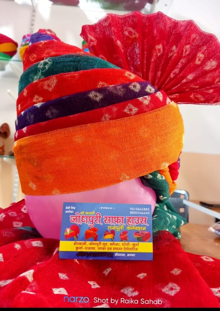 Jodhpuri Safa Print Pachranga Bundi