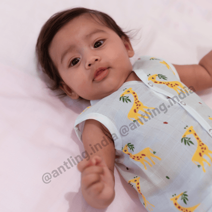 Muslin Jabla - Yellow Giffy-Newborn