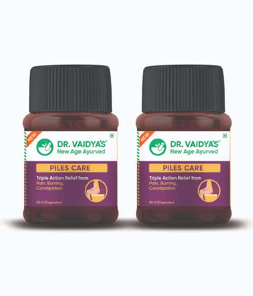 Dr. Vaidya's Piles Care Capsules 30No.s (Pack of 2)