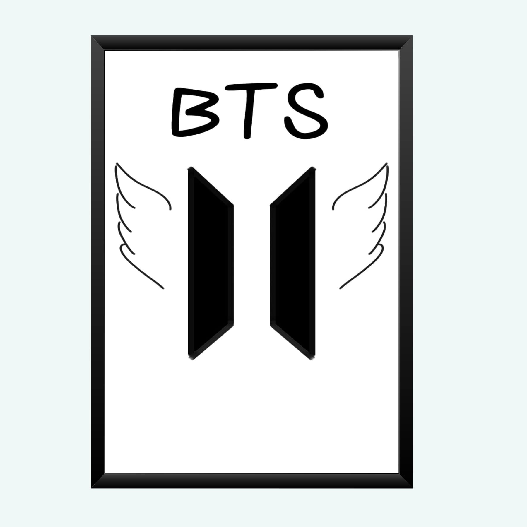 Nokkes Bts Army Bangtan Boy V suga J-Hope Jungkook Jin Jimin Rm 8X12 Inch Size Photo Frame Photo Home Office_bts1_3