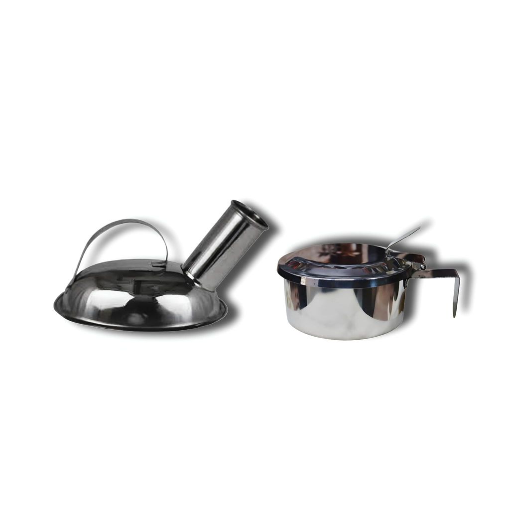 FAIRBIZPS Stainless Steel Urine Pot and Spit Mug Combo - Durable, Rust-Resistant, and Easy to Clean