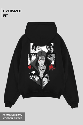Itachi Uchiha - Oversized Hoodie-XS-S