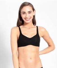 Jockey-Seamless Non-Wired Non-Padded Bra with contoured Shaper Panel - 1250-32C / Black