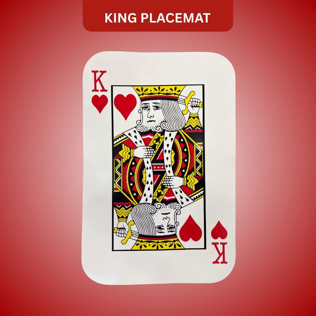 Card Party King Placemat for Table Decor or Cutout for Decoration - Party and Festive Needs | Buy online on ZillyBuy