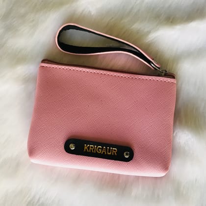 Customised Coin Pouch-baby pink