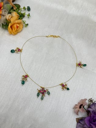 Invisible Chain Jadau Necklace 257