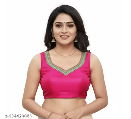 Sleeve less ,Rane les Design double set blouse