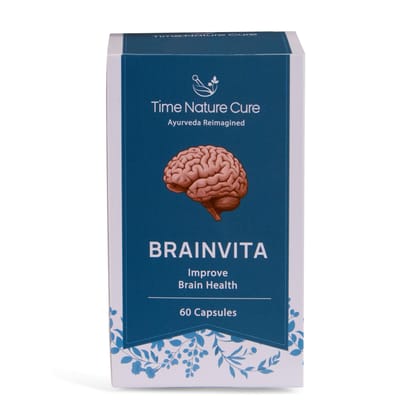Time Nature Cure Brainvita Ayurvedic Brain Health Supplement, 60 Capsules