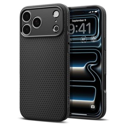 Spigen Liquid Air Back Cover Case for iPhone 17 Pro, Durable Protection, Air Cushion Technology - TPU | Matte Black Spigen Liquid Air Back Cover Case for iPhone 17 Pro, Durable Protection, Air Cushion Technology - TPU | Matte Black - Matte Black / iPhone