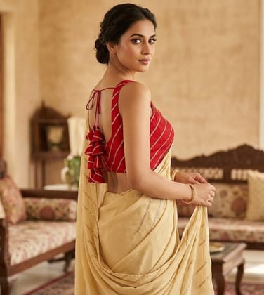 Women's Silk Embellished Sweetheart Neck Sleeveless Readymade Padded Blouse (Red, Size 38)-PID66639 Women's Silk Embellished Sweetheart Neck Sleeveless Readymade Padded Blouse (Red, Size 38)-PID66639