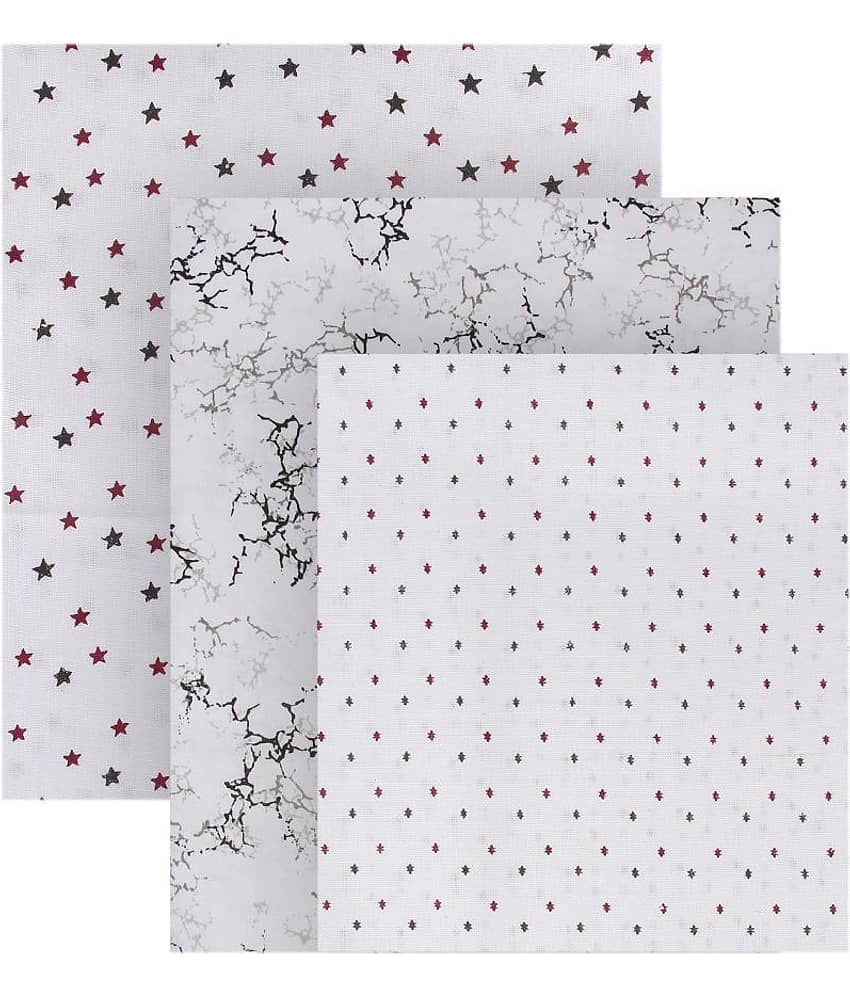 Maharaja White Poly Blend Unstitched Shirt pc