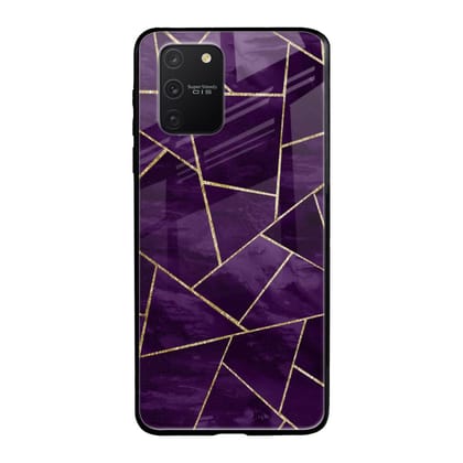 Geometric Purple Glass Case For Samsung Galaxy S10 lite