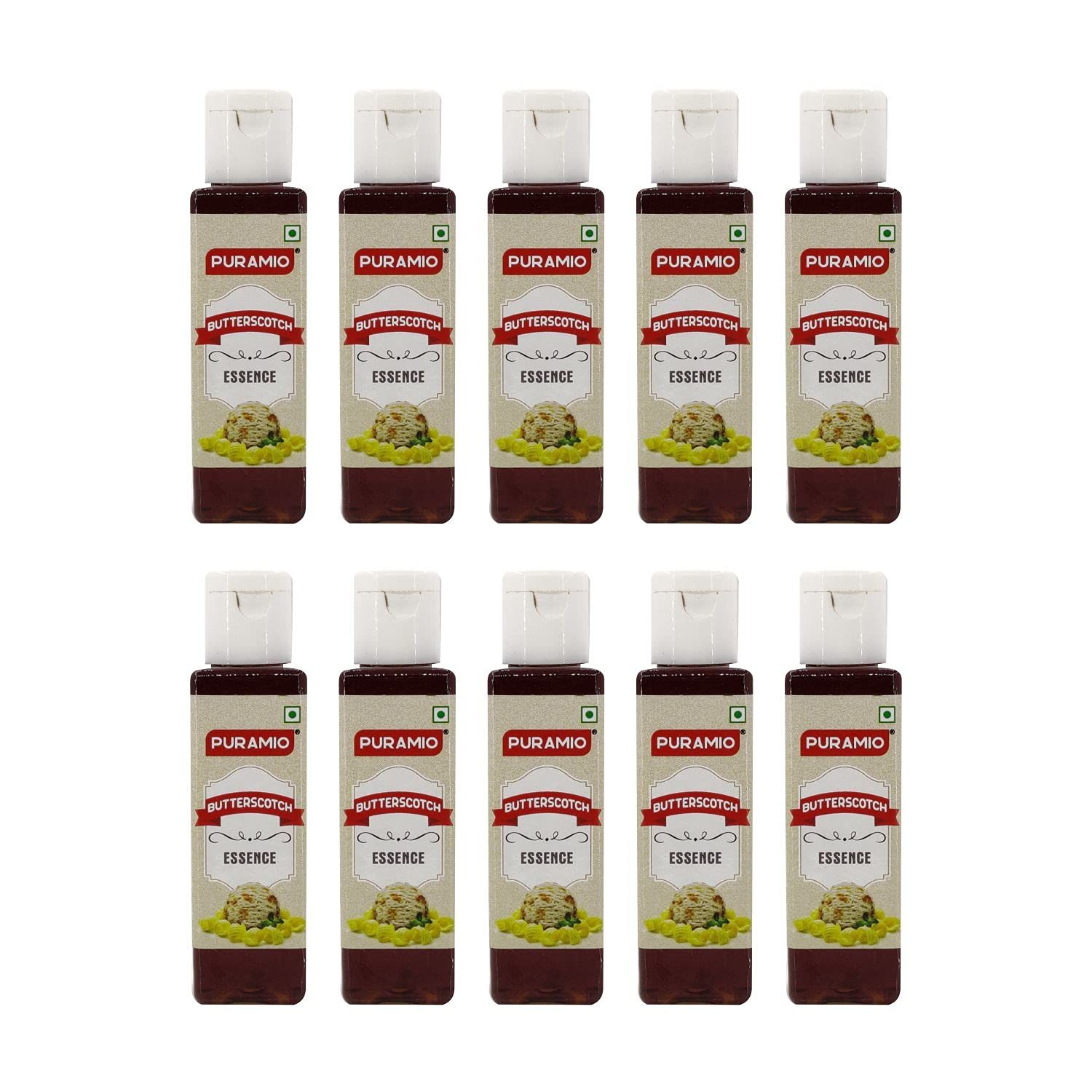 Puramio Butterscotch Culinary Essence, 30 ml Each - Pack of 10