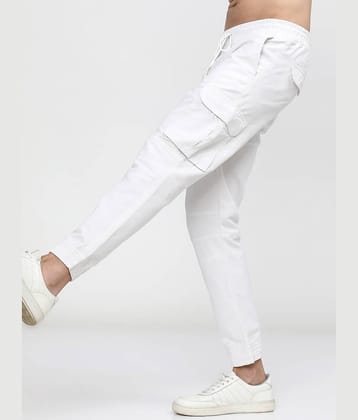 Ketch Tapered Flat Men's Joggers - white ( Pack of 1 )
