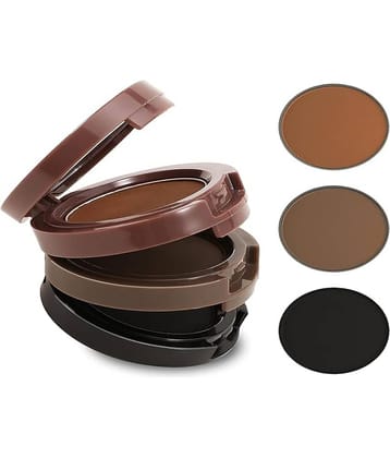 Adbeni 3 in 1 Color Eyebrow Powder Palette, Waterproof, Shapes Perfect, Brow Palette Black 20 g