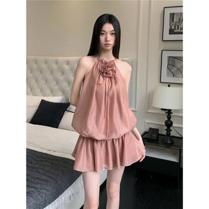 Phoebe short dress-Pink / XS