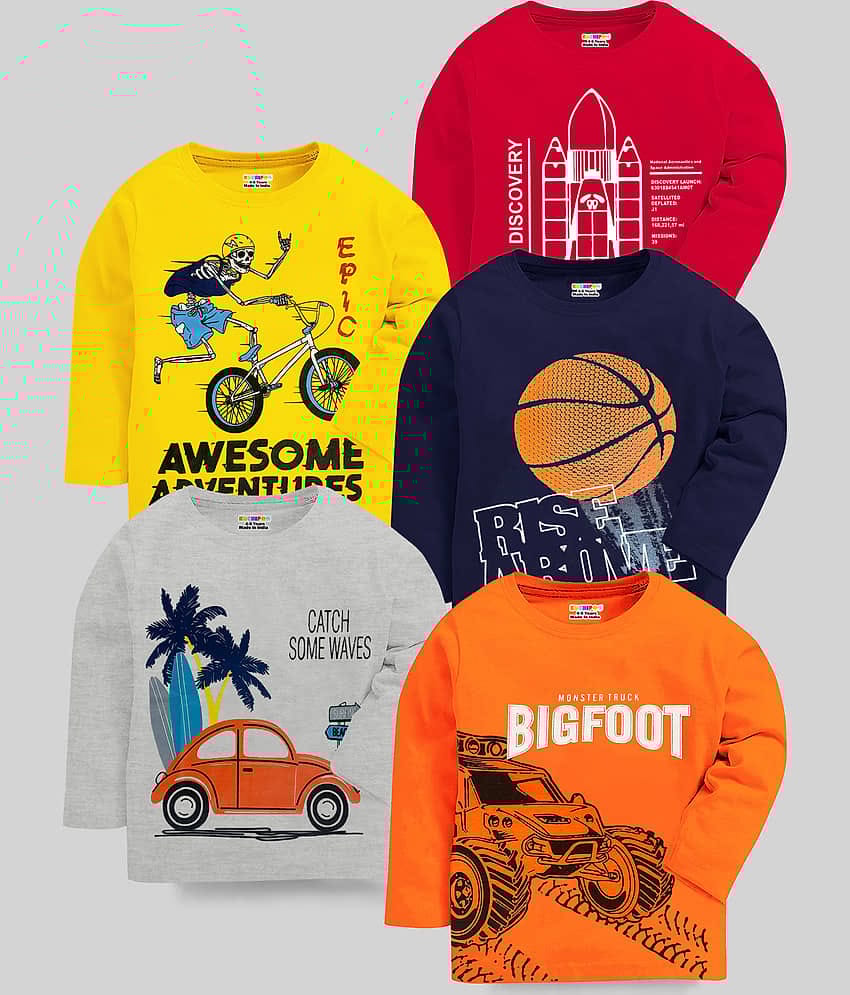 Kuchipoo Pack of 2 Boys Cotton Blend T-Shirt ( Multicolor )