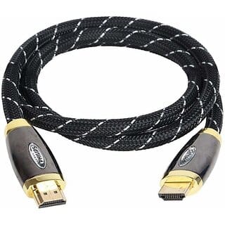 PHILIPS SWV9443 0.9 m HDMI Cable (Compatible with DVD Player, MP3, COMPUTER, Gaming Console, LED TV, Speaker, Black, One Cable)_301clone.