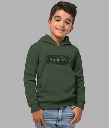 HELLCAT Pack of 1 Boys Cotton Blend Sweatshirt ( Olive )