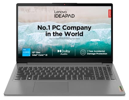 Lenovo IdeaPad Slim 3 Intel Core i3 12th Gen 15.6 inch (39.62cm) FHD Thin & Light Laptop (8GB/256GB SSD/Windows 11/Office 2021/1Yr ADP Free/3months Game Pass/Arctic Grey/1.63Kg), 82RK00WXIN Lenovo IdeaPad Slim 3 Intel Core i3 12th Gen 15.6 inch (39.62cm)