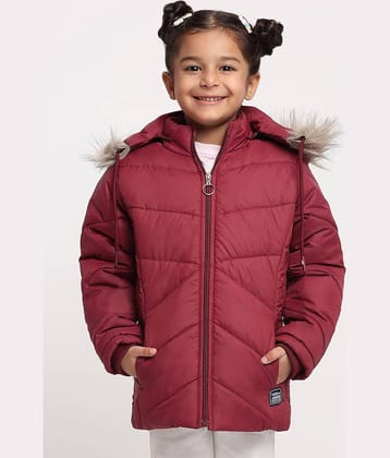 VERO AMORE Girls Polyester Quilted & Bomber For ( Pack of 1 , Navy )