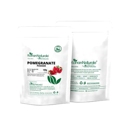 Kanan Naturale Pomegranate Powder 200 gm ( 100 gm x 2 Packs )  by Kerala Naturals