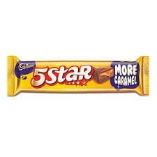 Cadbury 5 Star Chocolate Bar 38g