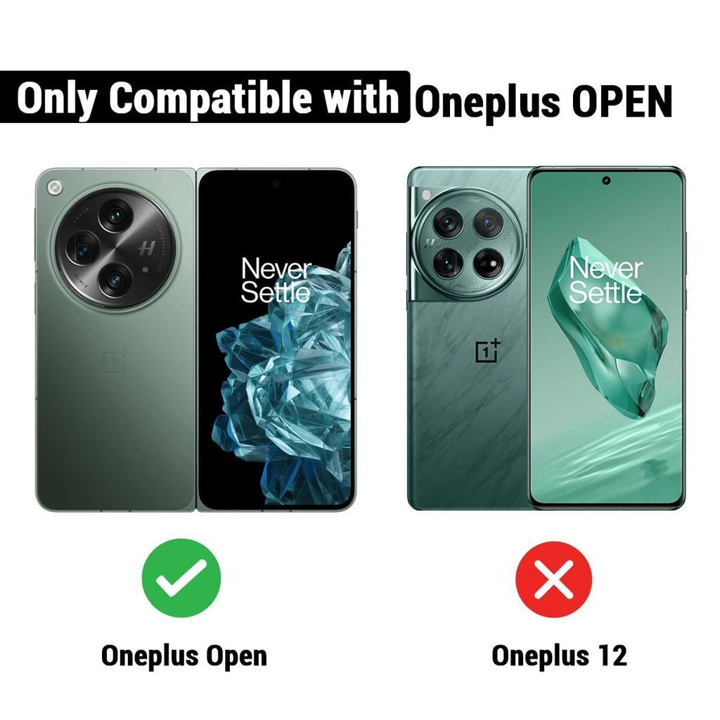 LIRAMARK Liquid Silicone Soft Back Cover Case for Oneplus Open / 1+ Open