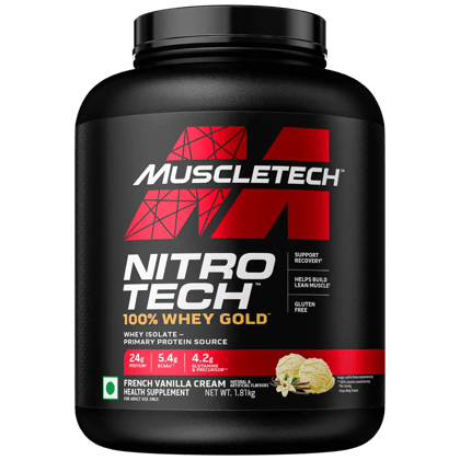 Muscletech Nitro Tech 100% Whey Gold-1.81kg / French Vanilla Cream