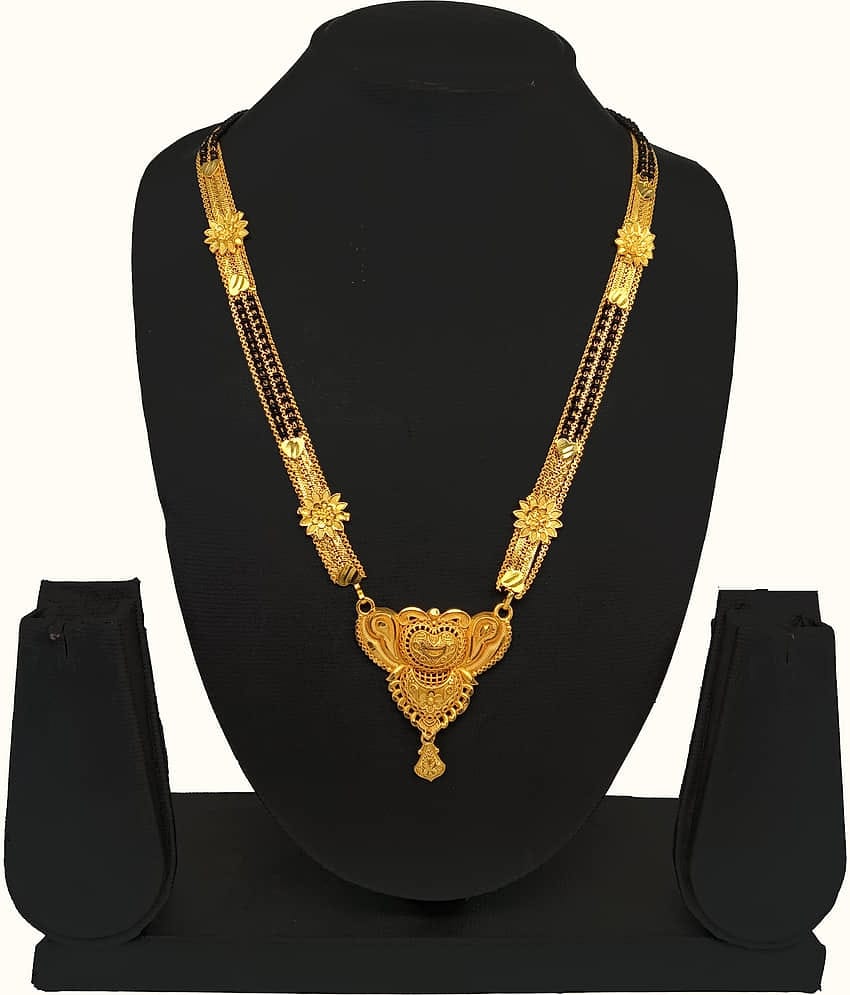 SHANKH-KRIVA - Gold Mangalsutra ( Pack of 1 )