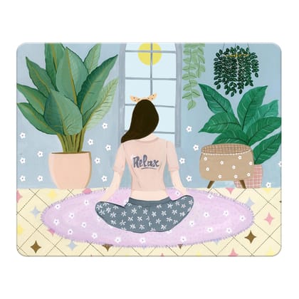 Relax Girl Mouse Pad