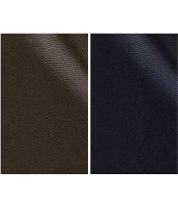 Gwalior Suitings Blue Poly Viscose Unstitched Pant - Pack of 2