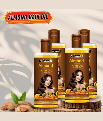 Phillauri Hair Growth Almond Oil 400 ml ( Pack of 4 )